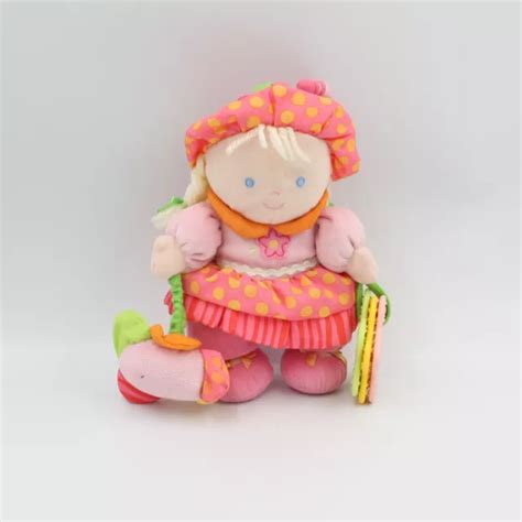 Doudou Poup E Chiffon Rose Orange Vert Hochet Carter S Eur