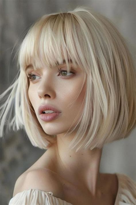 27 Blonde Bob With Fringe Hairstyles Stylish Hair Ideas