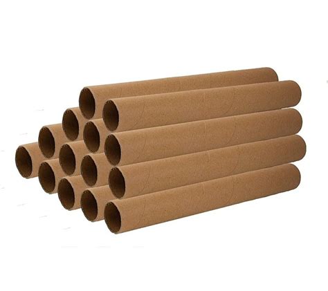 25inch White Brown Paper Core Tube For Textile Industry Thickness