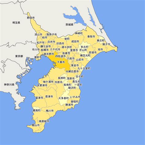 千葉県の地図 Map It マップ・イット