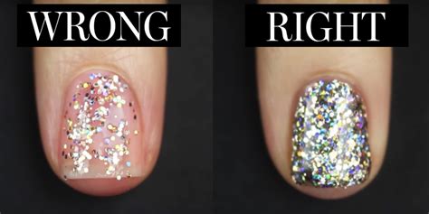 This Genius Trick Makes Putting On Glitter Nail Polish So Much Easier ...