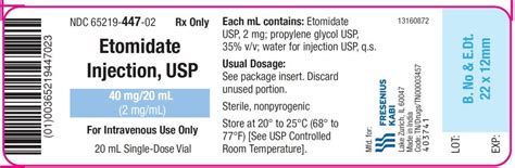 Etomidate Fda Prescribing Information Side Effects And Uses