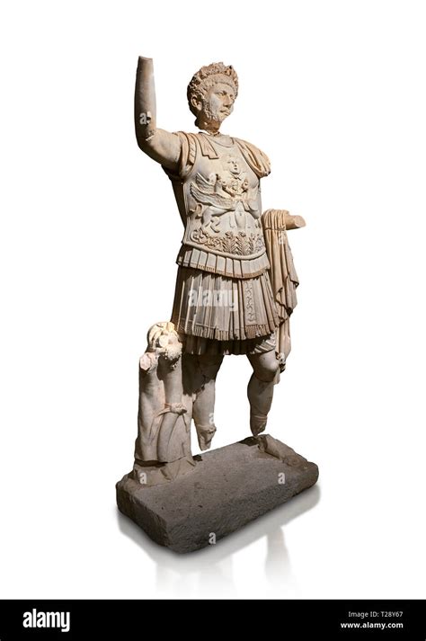 Roman Statue Of Emperor Trajan Marble Perge 2nd Century AD Inv No