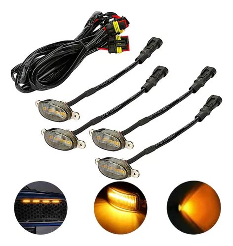 Kit 4 Luz Led Grade Universal Pingo Led Caminhonete Parcelamento Sem