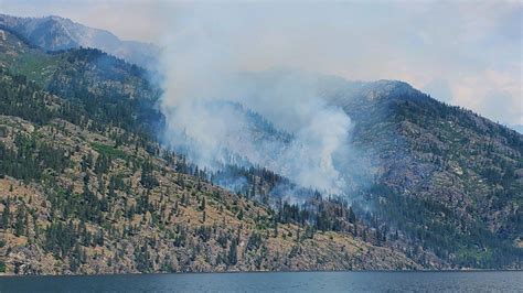 Lake Chelan Wildfire Grows To Nearly 300 Acres Evacuation Orders In Place