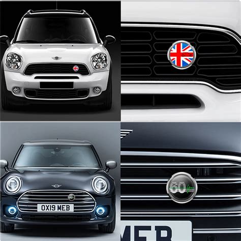 Metal 3d Front Bumper Grill Emblem Badge Sticker Car Styling For Mini