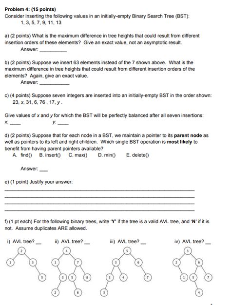 Solved Problem Points Consider Inserting The Chegg