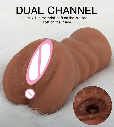 Realistic Dual Channel Vagina And Anus Male Masturbator Adultoys