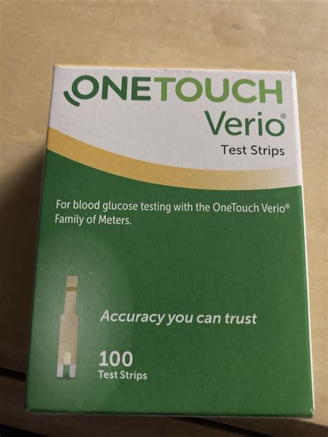 Onetouch Verio Glucose Blood Test Strips Count Ubuy India