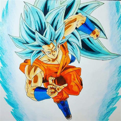 Como Dibujar A Goku Ssj Dios Azul How To Draw Goku Ssg Blue Xenoverse