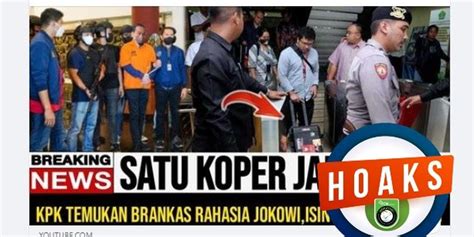 Infografik Beredar Hoaks Penemuan Brankas Rahasia Sebabkan Jokowi Jadi