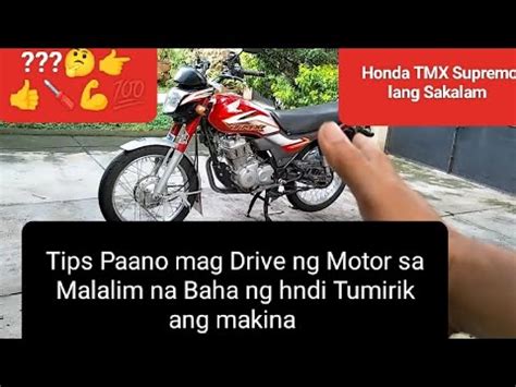 Tips Paano Diskarte Mag Drive Ng Motor Sa Malalim Na Baha YouTube