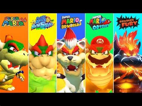 Evolution Of Bowser In 3D Super Mario Games 1996 2021 Bowser Mario