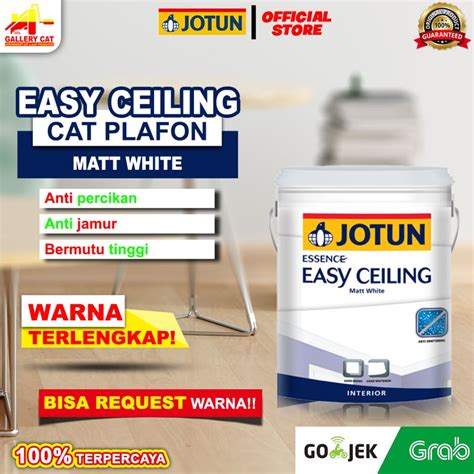 Jual TERMURAH CAT PLAFON JOTUN ESSENCE EASY CEILING PUTIH 18L Shopee