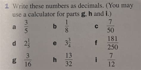 Year 7. Fractions & Decimals Practice – Maths with David