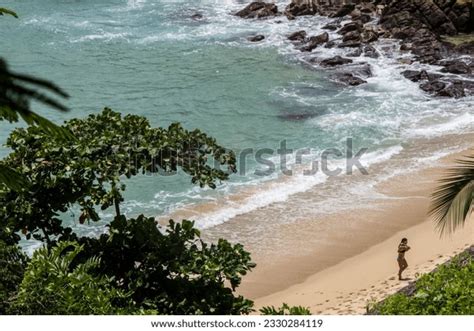 Woman Walking Alone On Beach On Stock Photo 2330284119 | Shutterstock