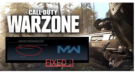 Call Of Duty Modern Warfare Warzone Server Disconnected Problem