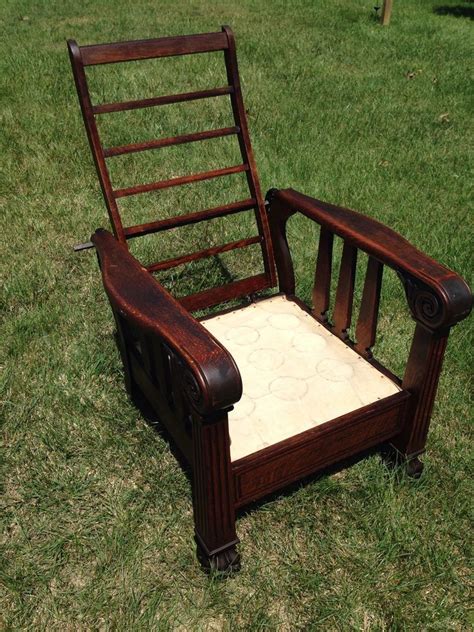 Us 75000 Antique Morris Chair Recliner Lions Paw Feet Pick Up Zip