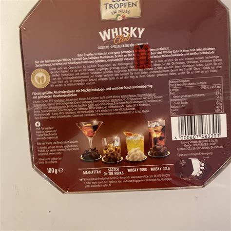 Trumpf Edle Tropfen in Nuss Whisky Cocktail Spezialitäten 100g 79