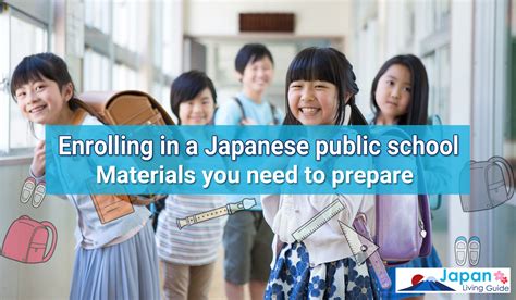 Enrolling in a Japanese public school and materials you need to prepare ...