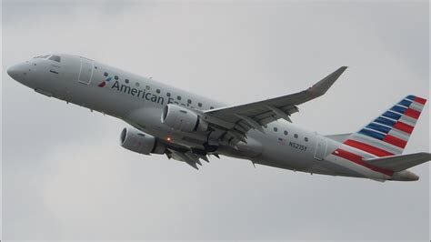 American Eagle Skywest Embraer Erj N Sy Takeoff From Bur