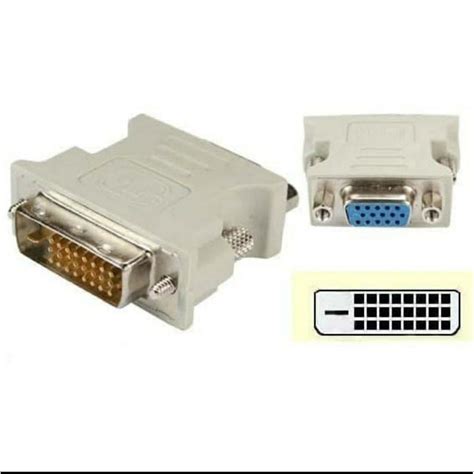 Jual Converter Dvi To Vga Konektor Adapter Dvi To Vga