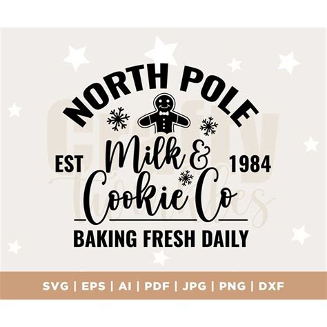 North Pole Cookie Co Svg Png Merry Christmas Svg Christmas Inspire