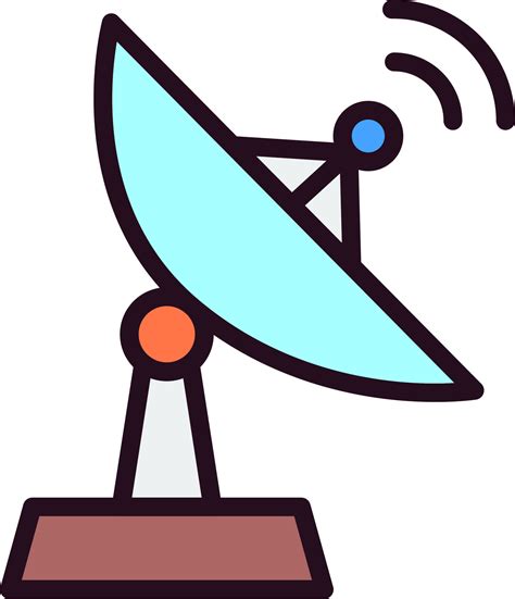 Satellite Dish Vector Icon 20007209 Vector Art At Vecteezy