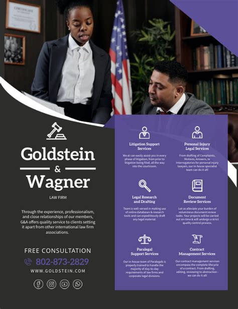 Copie De Law Firm Advertisement Flyer Postermywall