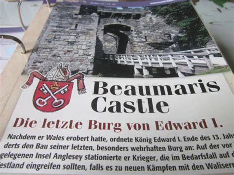 BURGEN UND SCHLÖSSER England Beaumaris Castle letze Burg von Edward I