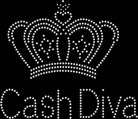 Rhinestone Bling Sparkle Iron On Transfer DIY Crown Cash Diva EBay