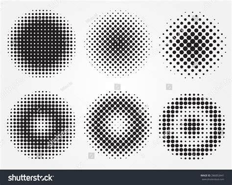 Halftone Design Elementsabstract Vector Illustration Stock Vector