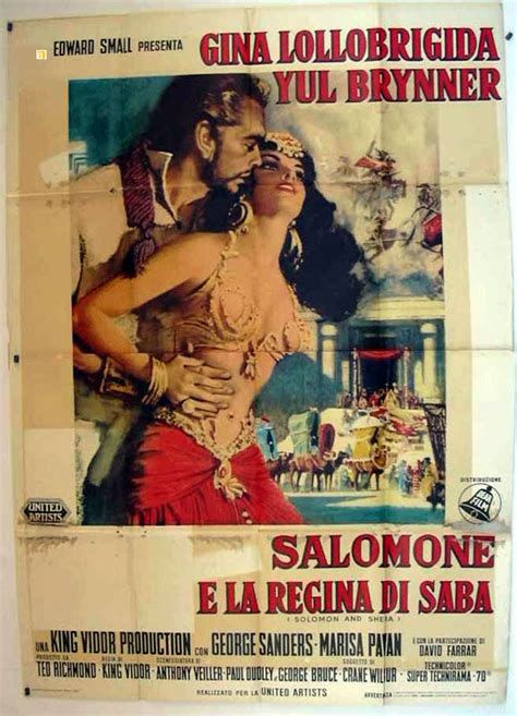 Salomone E La Regina Di Saba Movie Poster Solomon And Sheba Movie