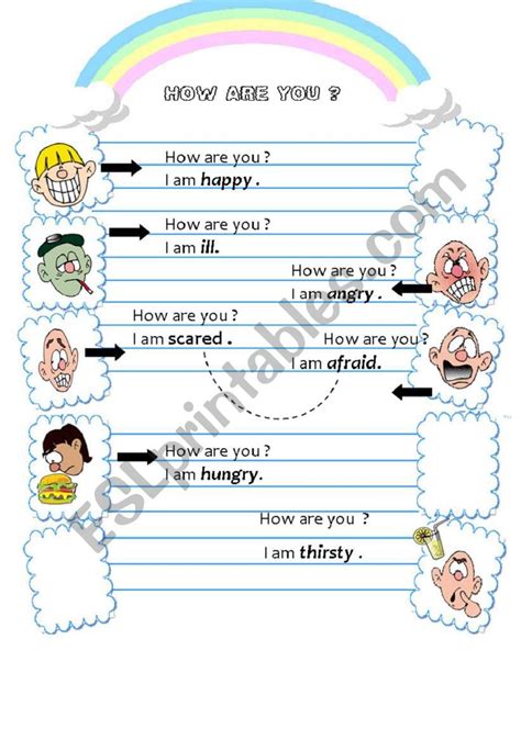 How Are You Today ESL Worksheet By E Burcu