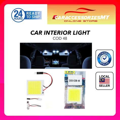 White Smd Cxd Cob Led Festoon T W V Car Interior Panel Light