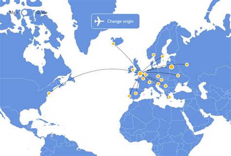 Flight Routes Map - amCharts