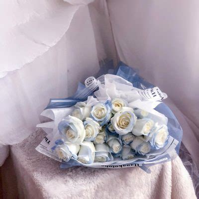 Premium Blue Rose Bouquet Stalks Lartiste Kl Florist