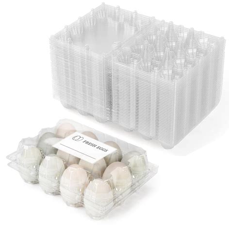 Amazon 50 Pack Plastic Duck Egg Cartons Holds Up To 12 Duck Eggs