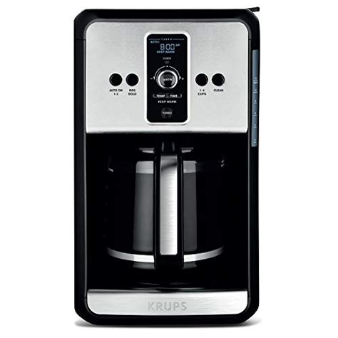 Krups Programmable Turbo Filter Coffee Maker Stainless Steel Savoy