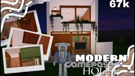 Speed Build Modern Bloxburg Gamepass House Pinterest Inspired 67k