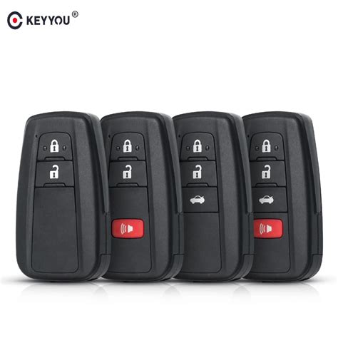 Keyyou Remote Key Shell Fob 2 3 4 Buttons Car Key Case Replacement