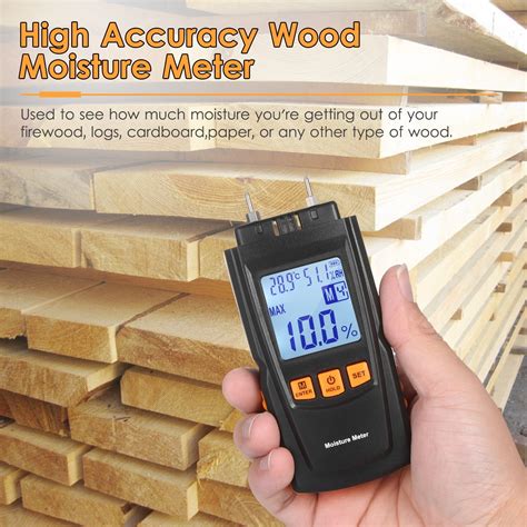 Kkmoon 3 In 1 Digital Wood Moisture Meter Firewood Water Content