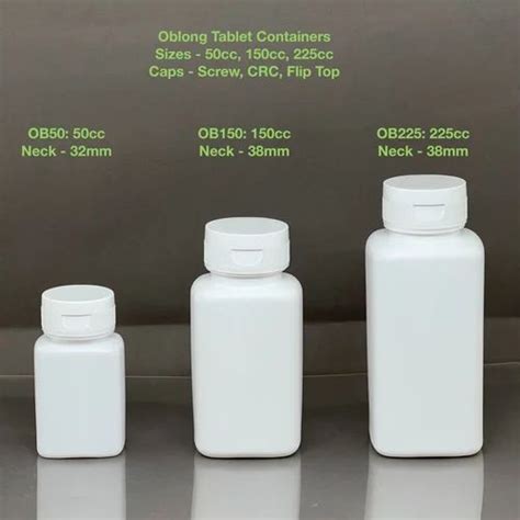 Square Tablet Containers 50cc 150cc 225cc At Rs 7 Piece Hdpe Tablet