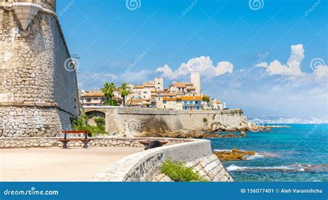 Historic Center Of Antibes French Riviera Stock Image Image Of