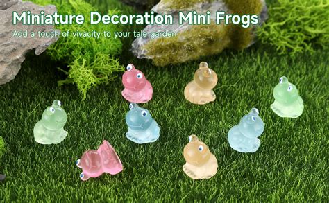 Amazon Lnrueg 200 PCS Luminous Mini Resin Frogs Glow In The Dark