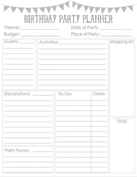 Party Planning Checklist Free Printable Artofit