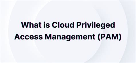 What Is Cloud Privileged Access Management Pam Axiom Security