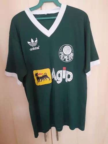 Camisa Do Palmeiras Agip Retro No Mercadolivre