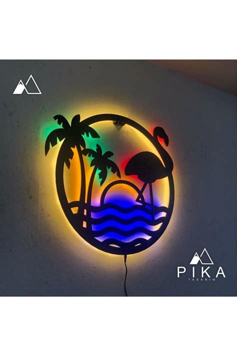 Pika Tasarım Summer Paradise Led Işıklı Duvar Dekorasyonu Fiyatı