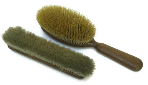 Antique Black Forest Wooden Brush Set, Hand Carved Wood Hair & Shoe Brushes, Bathroom and Vanity ...